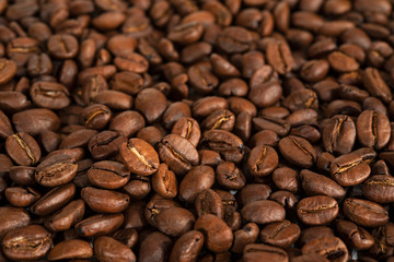 background from beans roasted coffee beans