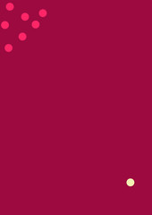 Pastel orange and white dot on dark red background. Be yourself, be unique, be brave concept. Vector handmade seamless texture. Abstract polkadot pattern - perfect for creating greeting cards, post.