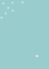 Pastel dark and light blue with lone single cream dot. Be yourself, be unique, be brave concept. Image handmade seamless texture. Abstract polkadot pattern - perfect for creating greeting cards, post