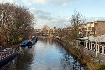Obraz premium Little Venice in London, Paddington on a winter day