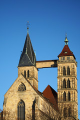 Fototapeta na wymiar Stadtkirche St. Dionys in Esslingen