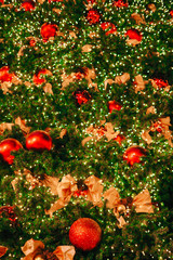 Christmas tree and its decorations 