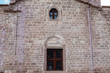 village house and window made of stone