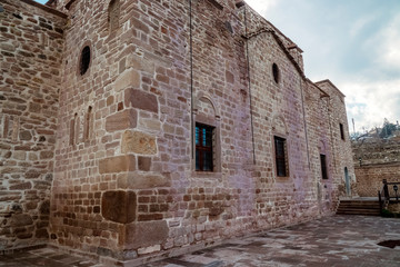 village house and window made of stone