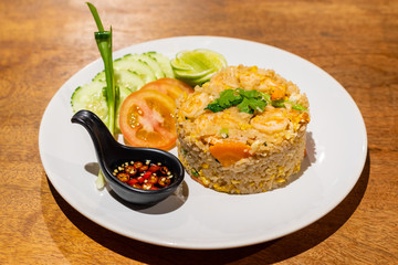 delicious food and drink in the hotel and restaurant in Champasak, Laos