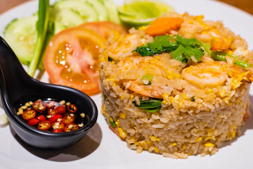 delicious food and drink in the hotel and restaurant in Champasak, Laos