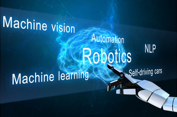 Concept of Uses of AI (Artificial Intelligence) in Different Fields.