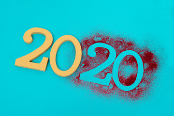 number 2020, as the new year