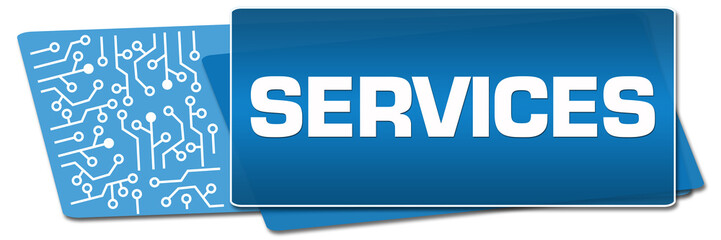 Services Blue Circuit Side Rounded Squares 
