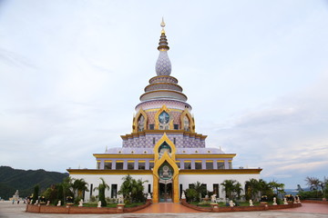 Big pagoda at Wat Thaton in Chiang Mai province,Thailand 