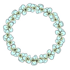 vintage floral frame for card