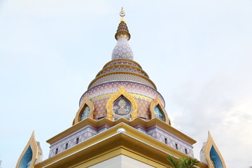 Big pagoda at Wat Thaton in Chiang Mai province,Thailand 