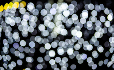 Lights holiday illumination in defocused form