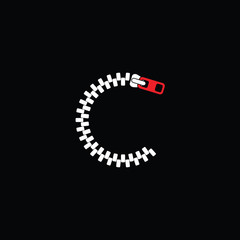 Vector illustration of ring-shaped zipper © Murat İrfan Yalçın