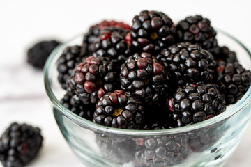 Heap of fresh blackberries