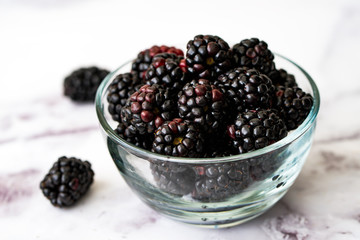 Heap of fresh blackberries