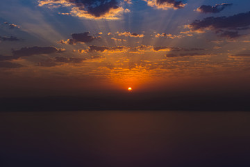 Obraz premium dead sea Sunset
