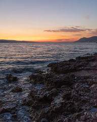 Summer in Makarska Riviera in Croatia.