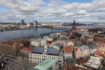 Fototapeta premium view of riga