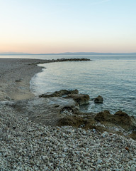Summer in Makarska Riviera in Croatia.