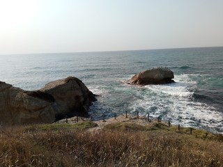 rocks in the sea