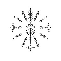 Vector minimalism, geometry, hipster design elements. Vector isolated on the white background.