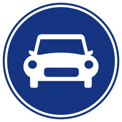 Way Of Car Traffic Road Signs, Vector Illustration, Isolate On White Background Label. EPS10