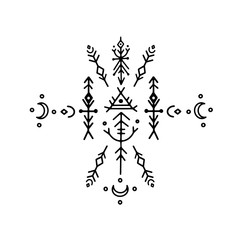 Vector minimalism, geometry, hipster design elements. Vector isolated on the white background.