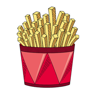 French Fries/ Chips - Illustration/ Clipart