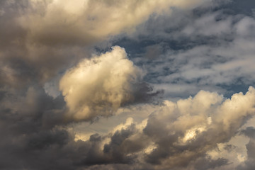 Clouds in blue sky background Free Photo