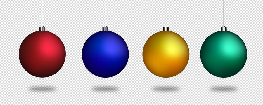 Christmas balls template few colours