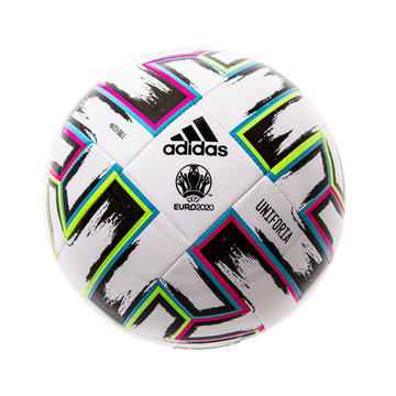 Adidas UNIFORIA official football of the UEFA Euro 2020 competition on a white background.