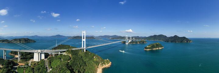 来島海峡（しまなみ海道）　空撮