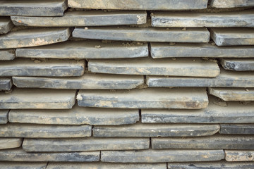 Stack, pile of roof tiles.