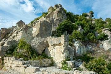 Fototapeta na wymiar Perperikon, the ancient Thracian city in Bulgaria