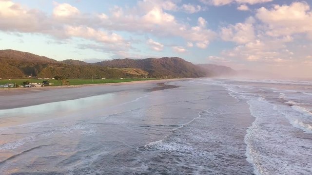4k aerial view New Zealand 