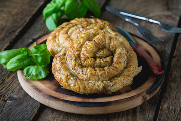 Puff pastry pies with meat © Ruslan Mitin