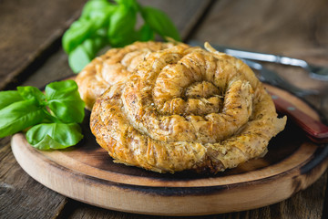 Puff pastry pies with meat © Ruslan Mitin