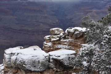 Snowy Grand Canyon