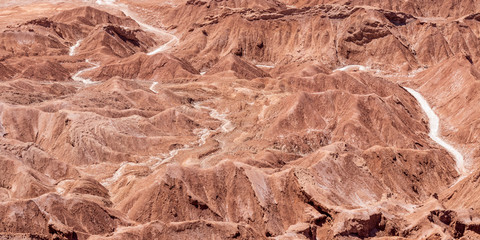 Landscape at Pukara de Quitor near San Pedro de Atacama in Chile