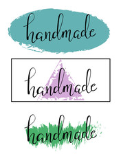 Handmade lettering. Vintage font desig Vintage style. Calligraphic font. Vintage typography. Sketch, slogan
