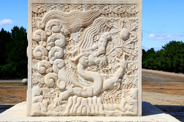 Obraz premium The ancient Chinese stone carving