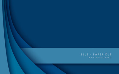 Abstract blue background with overlap layer and different blue color layers dimension.