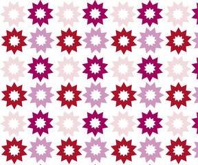 Repeating flower vector pattern