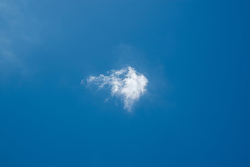 Blue sky background with clouds in cloudy day.