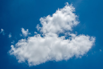 Blue sky background with clouds in cloudy day.