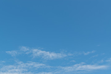 Blue sky background with clouds in cloudy day.
