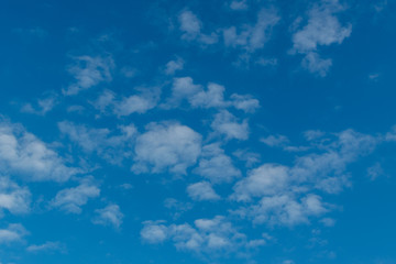 Fototapeta na wymiar Blue sky background with clouds in cloudy day.