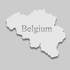 map of Belgium