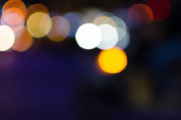 Abstract Bokeh background of defocused glittering lights. Christmas, Party, New Year background pattern concept. banner